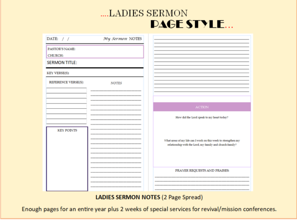 Ladies Bible & Sermon Notebook - Image 2